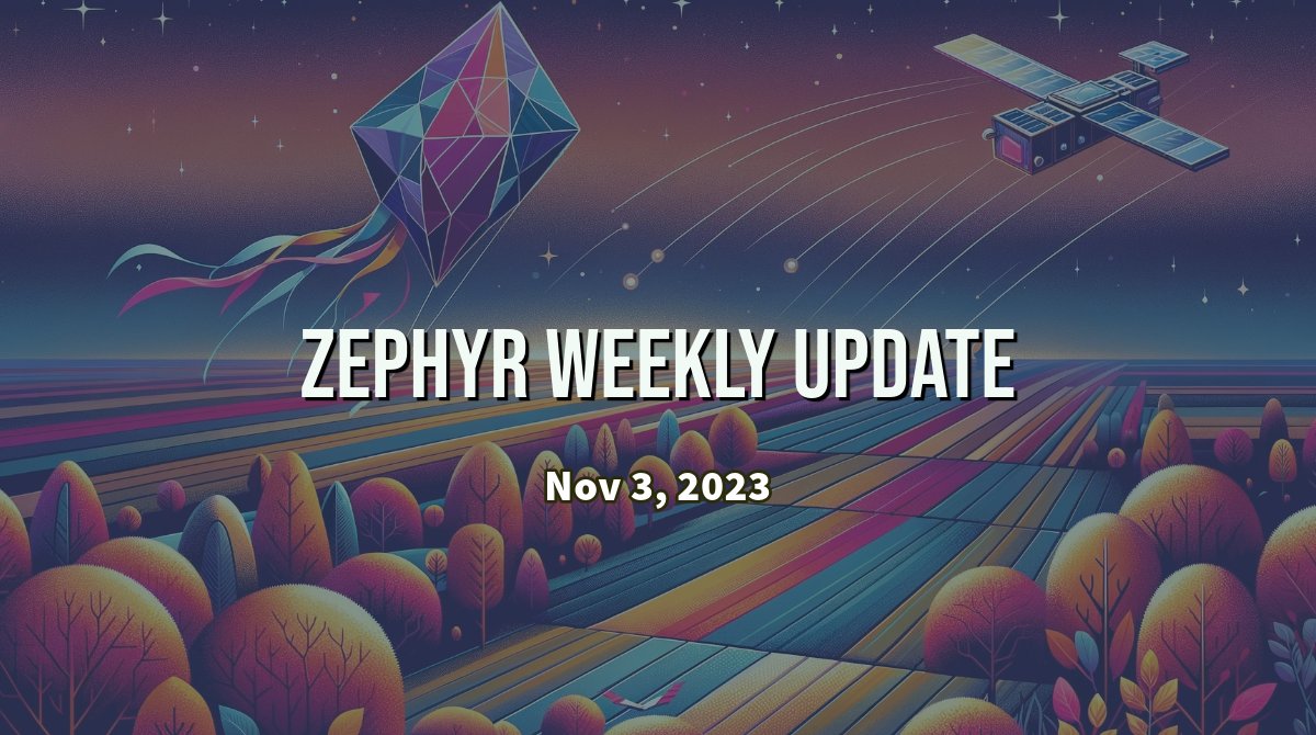 Zephyr Weekly Update - November 3, 2023