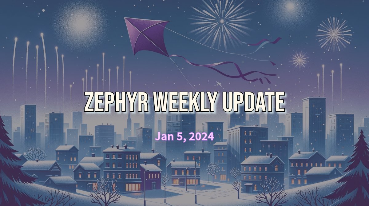 Zephyr Weekly Update – Kicking off 2024!