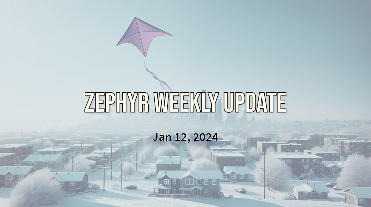 Zephyr Weekly Update - January 12, 2024
