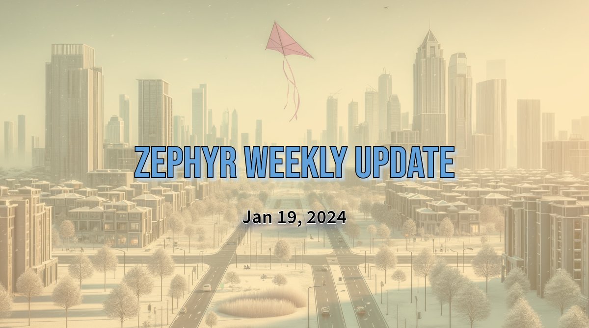 Zephyr Weekly Update - January 19, 2024