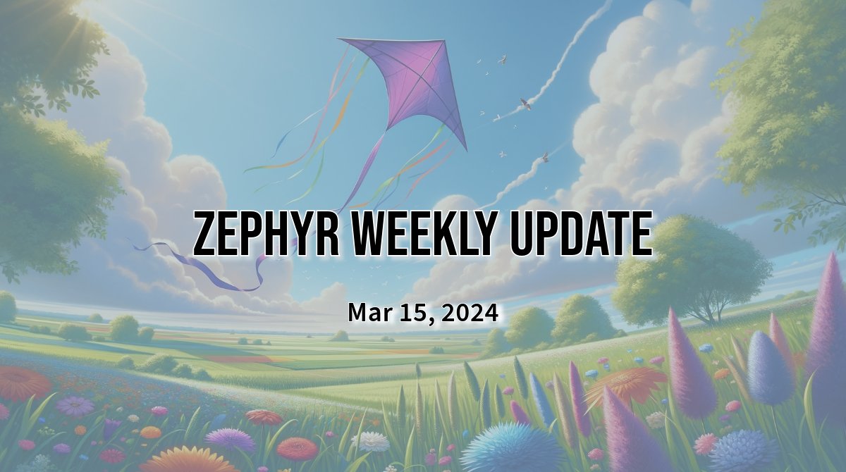 Zephyr Weekly Update - March 15, 2024