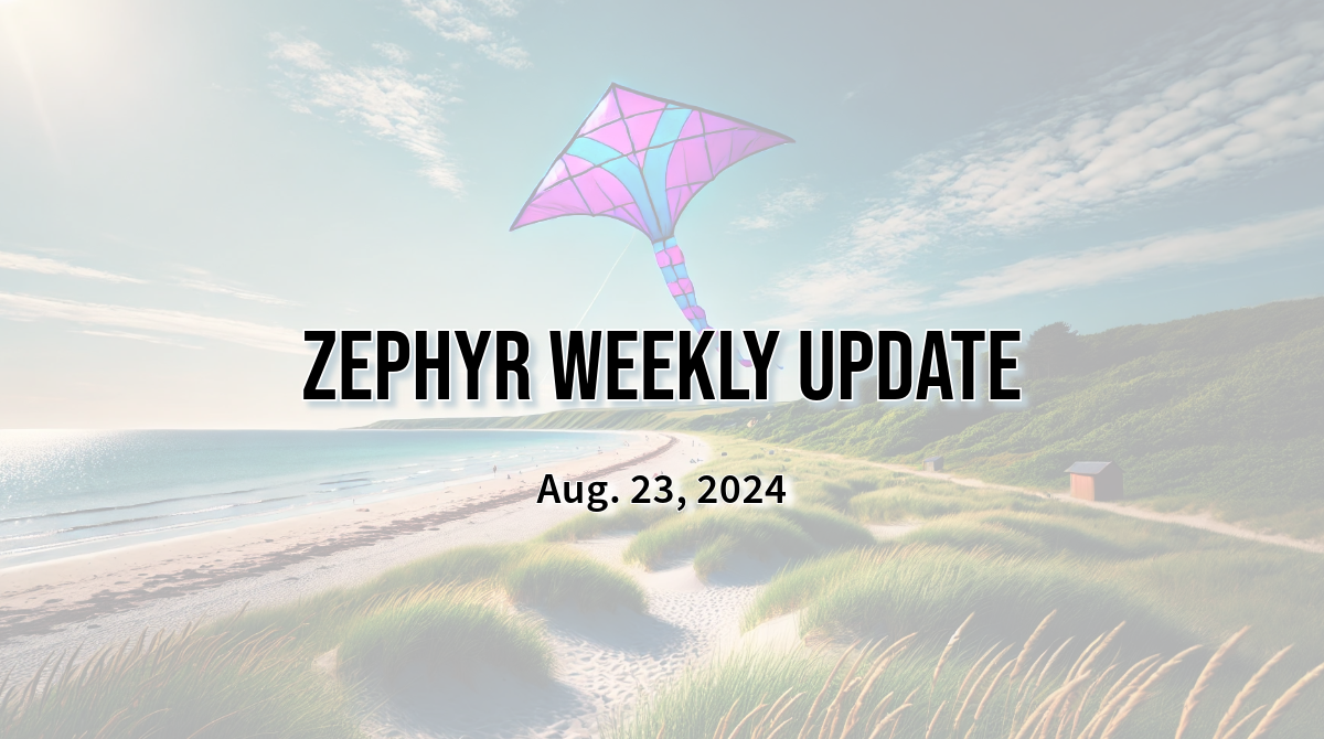 Zephyr Weekly Update – Aug. 23, 2024