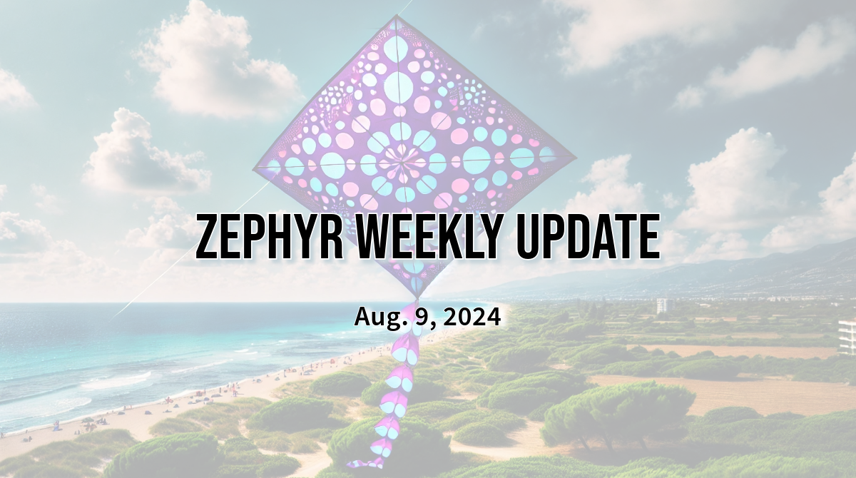 Zephyr Weekly Update – Feeling a disturbance in the Force