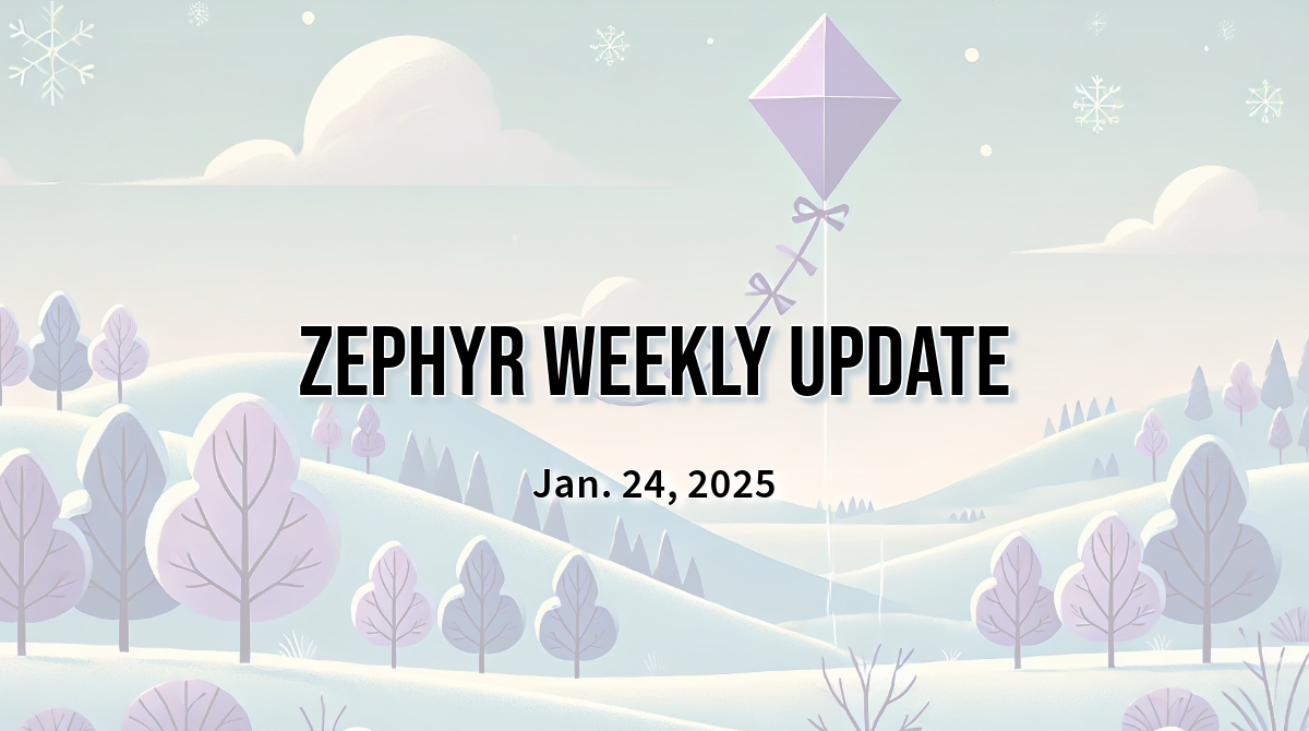 Zephyr Weekly Update – Jan. 24, 2025