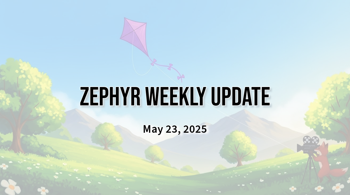 Zephyr Weekly Update – Video Killed the Radio Star
